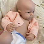 Image of Reborn Baby Dolls Loulou Boy/Girl 18Inch Bebê Reborn De Silicone
