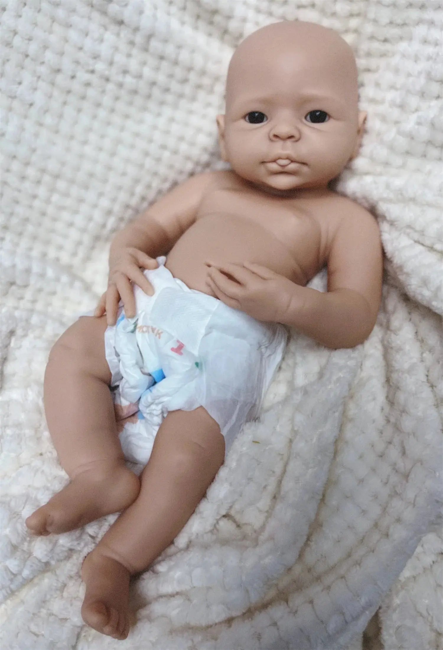 Image of Reborn Baby Dolls 17Inch Washable Full Body Solid Silicone Bebe
