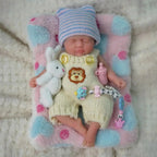 Image of Reborn Baby Dolls Mini Reborn Baby Doll Silicone Full Body 7 Inch