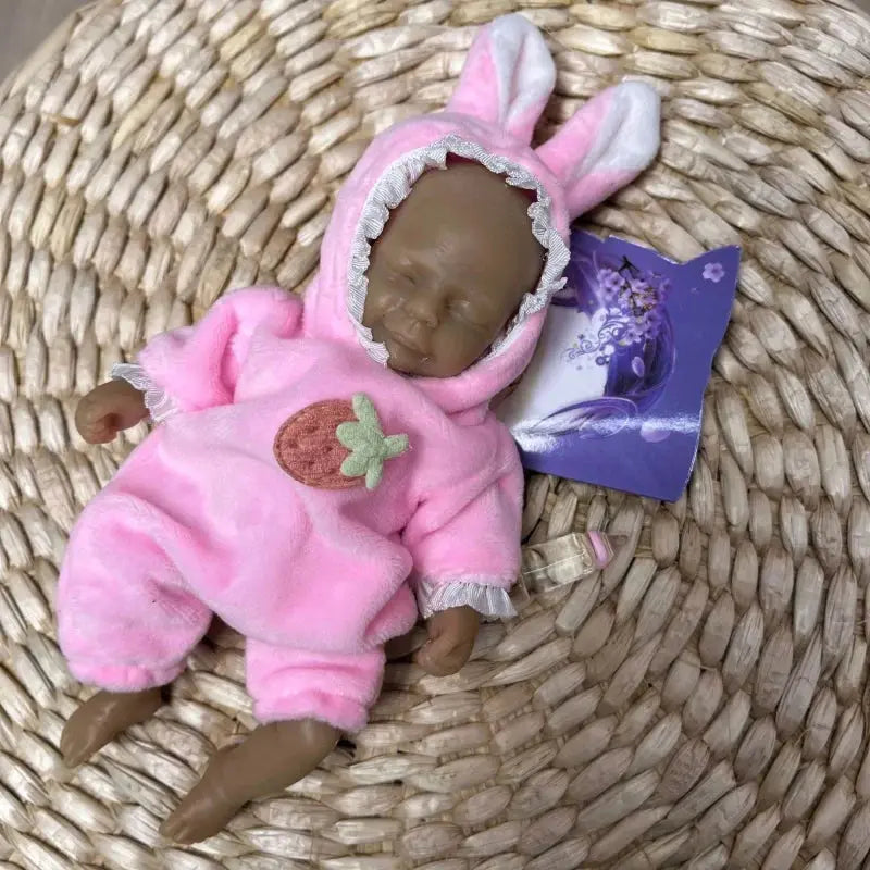 Image of Reborn Baby Dolls 15Cm Painted Full Body Solid Silicone Reborn Mini