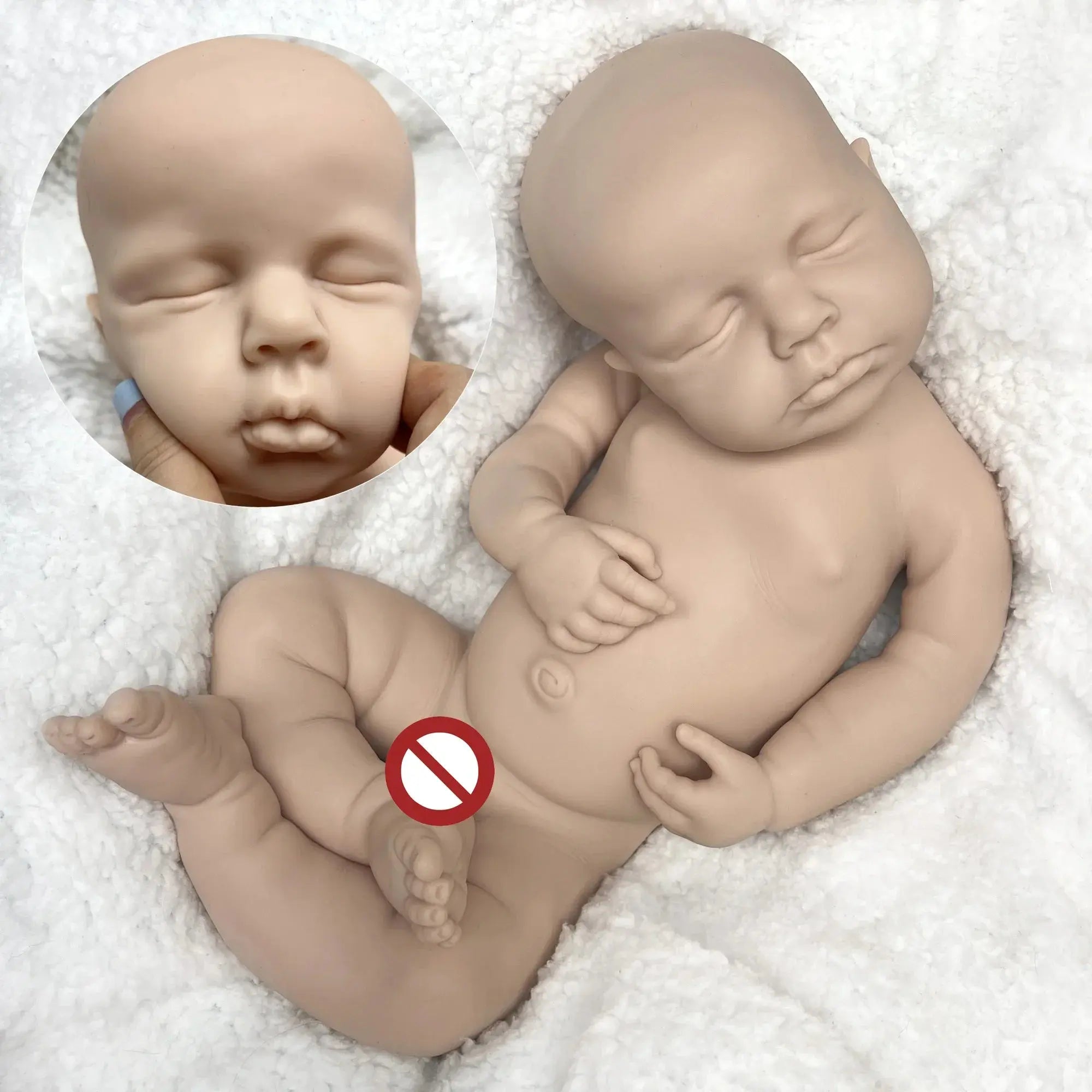 Image of Reborn Baby Dolls 45Cm Boy Loulou Bebê Reborn De Silicone