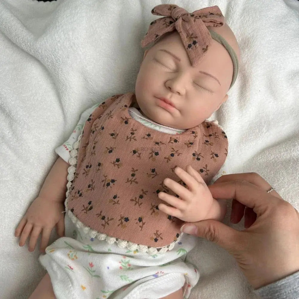 Image of Reborn Baby Dolls Handmade Soft 22Inch Silicone Reborn Baby Girl