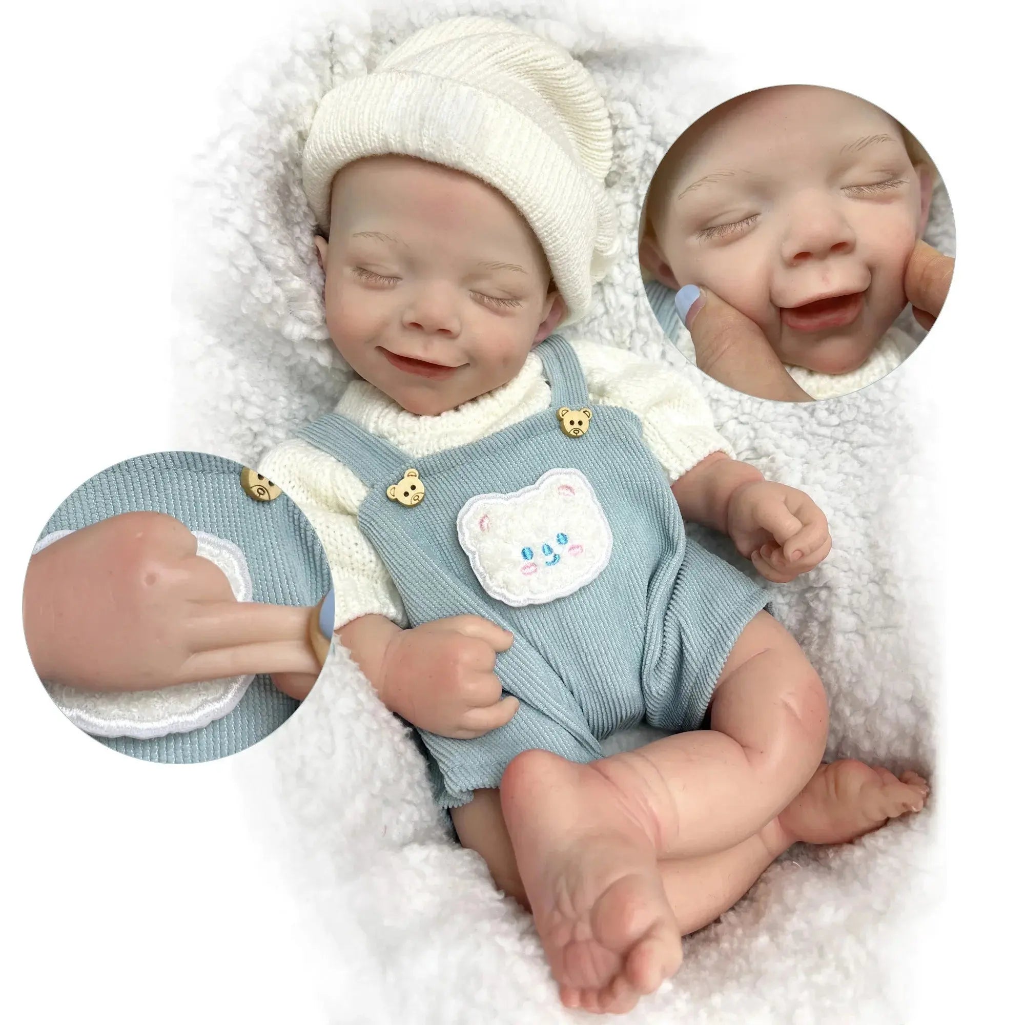 Image of Reborn Baby Dolls 42Cm April Whole Body Solid Silicone Bebe Reborn