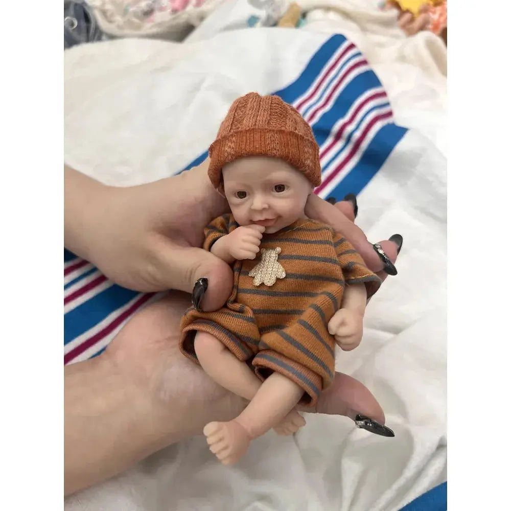 Image of Reborn Baby Dolls Reborn Baby Doll 5.5" Silicone Full Body Miniature