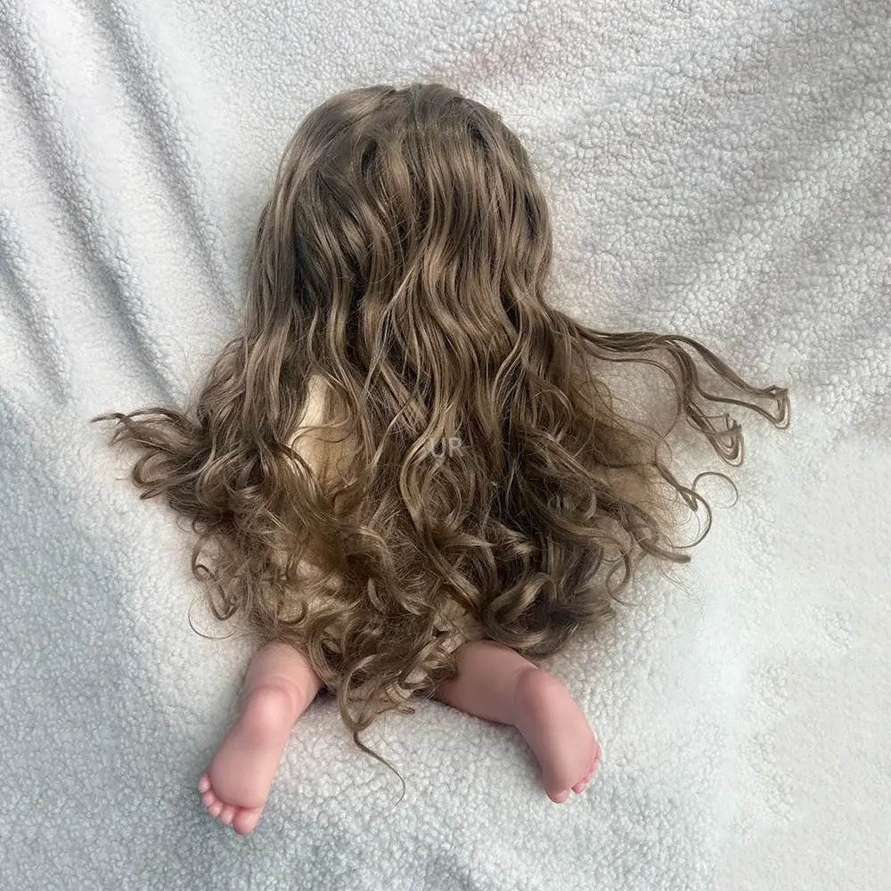Image of Reborn Baby Dolls Painted Newborn Girl Maddie With Hair Artist