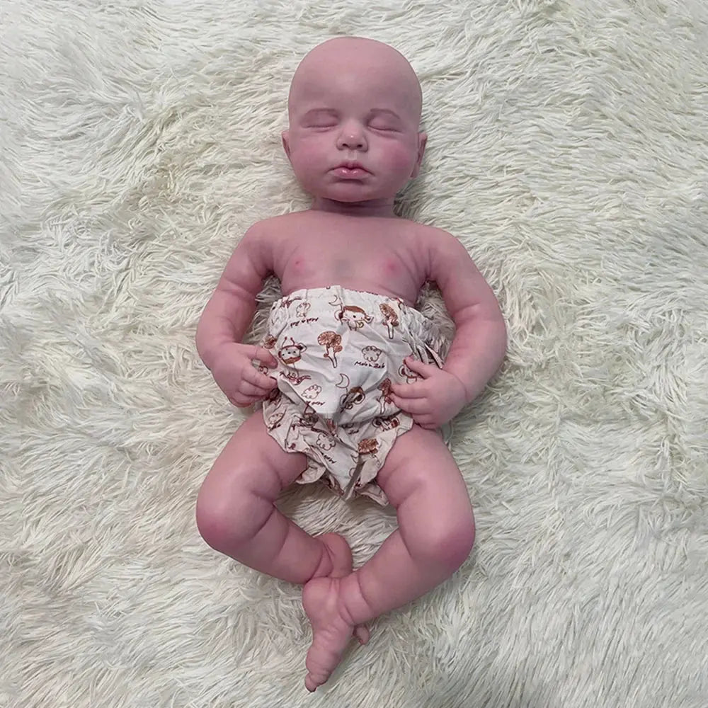 Image of Reborn Baby Dolls Handmade 3D Painted Soft 20 Inch Baby Soft Flexible