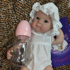 Image of Reborn Baby Dolls 33Cm Open Eyes Bettie Solid Silicone Bebe Reborn