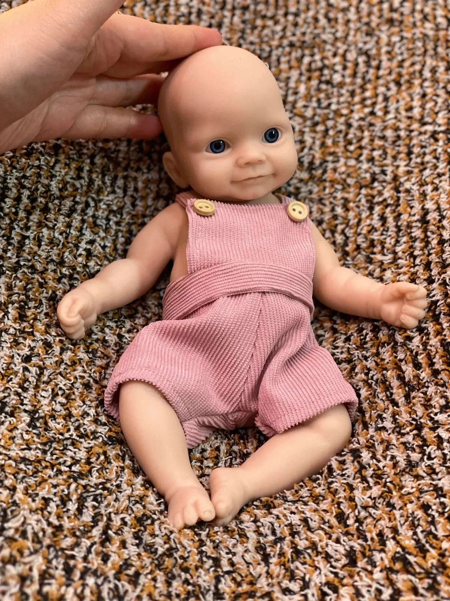 Image of Reborn Baby Dolls Can Open Mouth 26Cm Unpainted Waterproof Solid