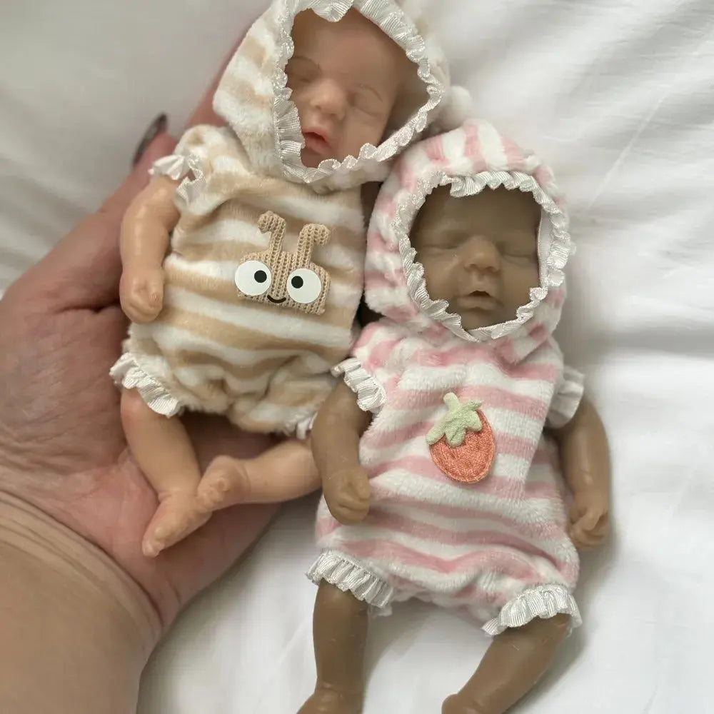 Image of Reborn Baby Dolls Anjo Doll 15Cm Mini Full Body Soft Adorable