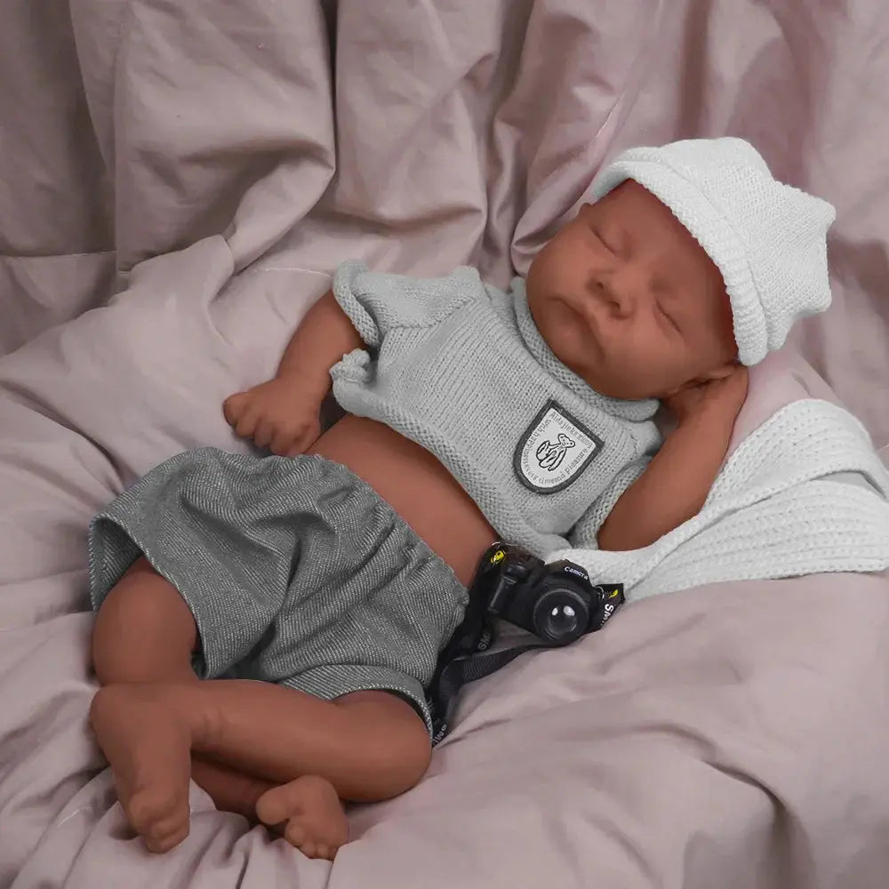 Image of Reborn Baby Dolls 17.72 Inch Full Body Soft Silicone Boy