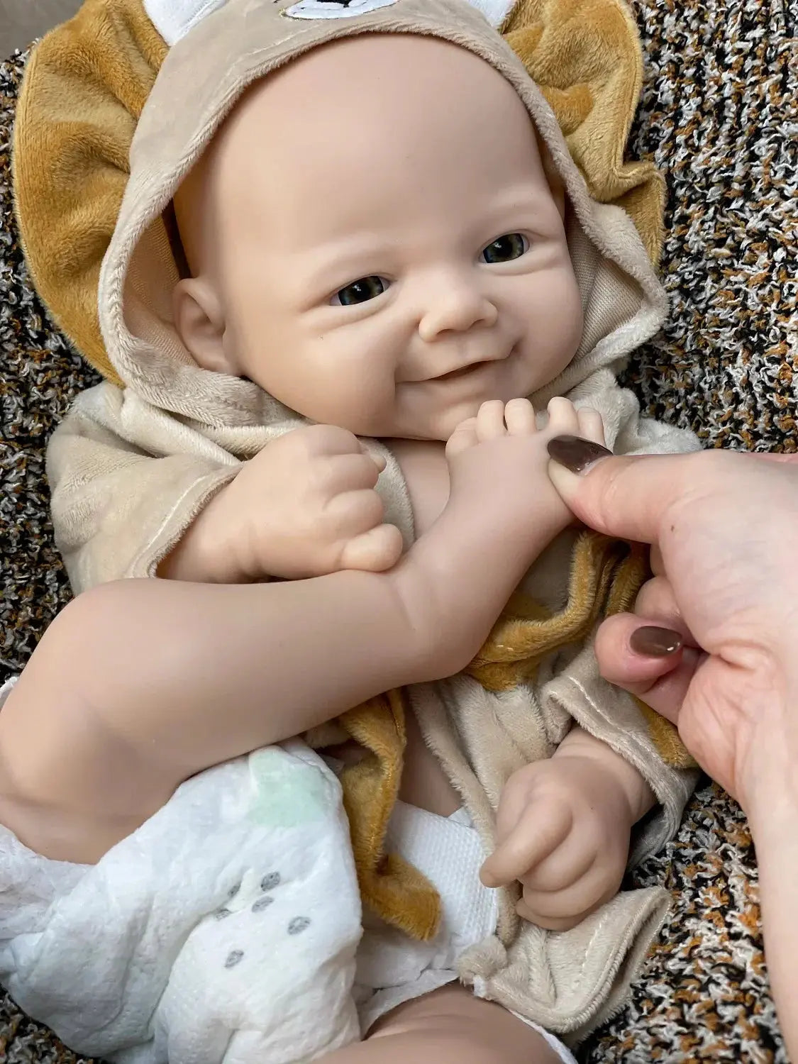 Image of Reborn Baby Dolls 18Inch/2 Styles Unpained Vivienne Full Body Solid