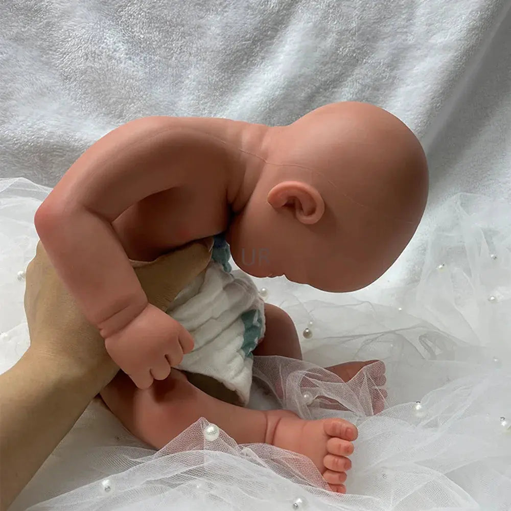 Image of Reborn Baby Dolls 16" Cuddly Full Body Platinum Silicone Reborn Baby