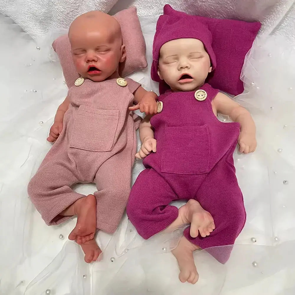 Image of Reborn Baby Dolls 18" 100% Full Silicone Newborn Doll Soft Reborn