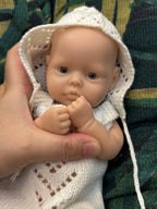 Image of Reborn Baby Dolls 10Inch Silicone Girls Whole Body Soft Solid