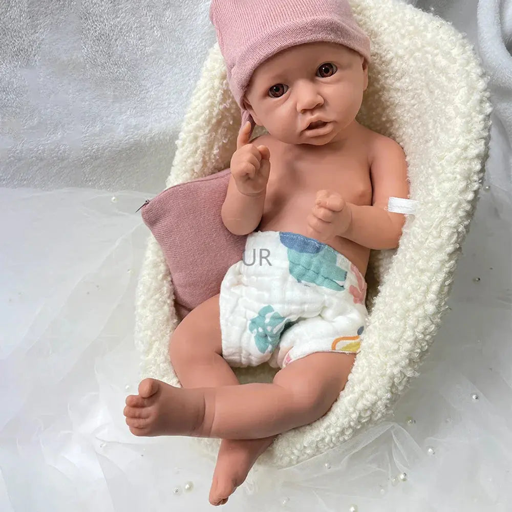 Image of Reborn Baby Dolls Lifelike Details 18Inch Full Body Solid Baby Girl