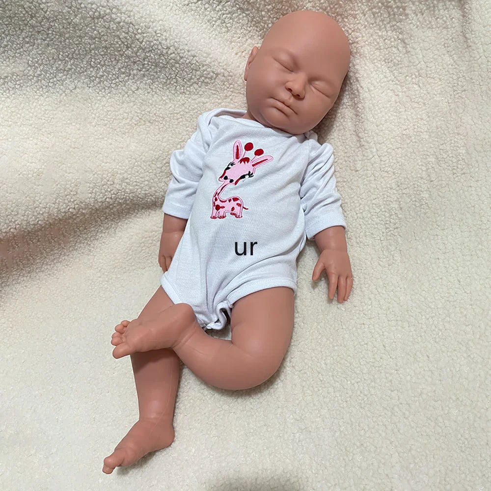 Image of Reborn Baby Dolls 22" Weighted Black Reborn Doll Soft Full Silicone
