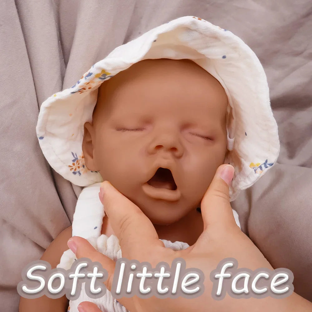 Image of Reborn Baby Dolls 17.5-Inch Full Body Silicone Lifelike Sleeping