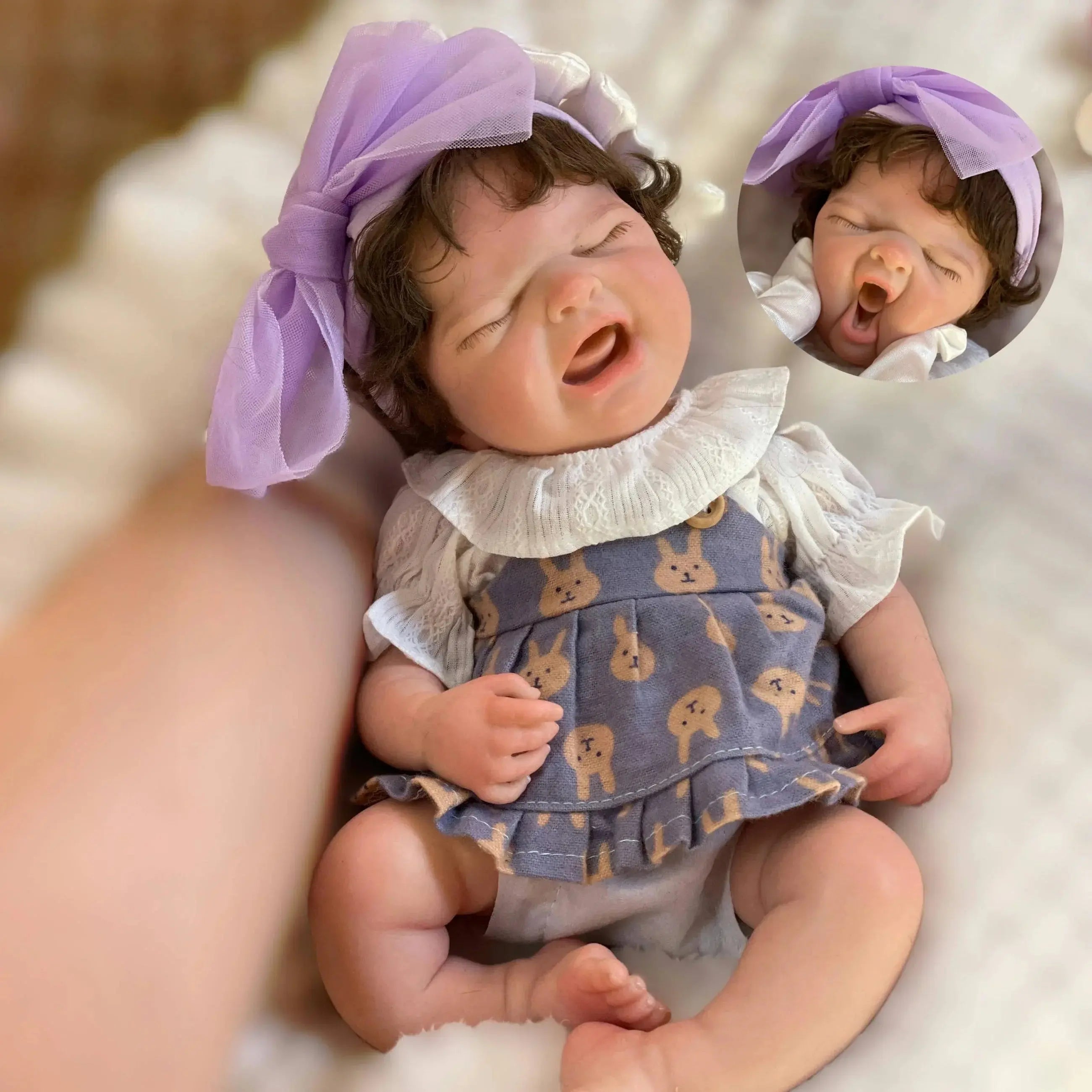 Image of Reborn Baby Dolls 33Cm Cry Baby Maria Reborn Dolls Silicone Girl