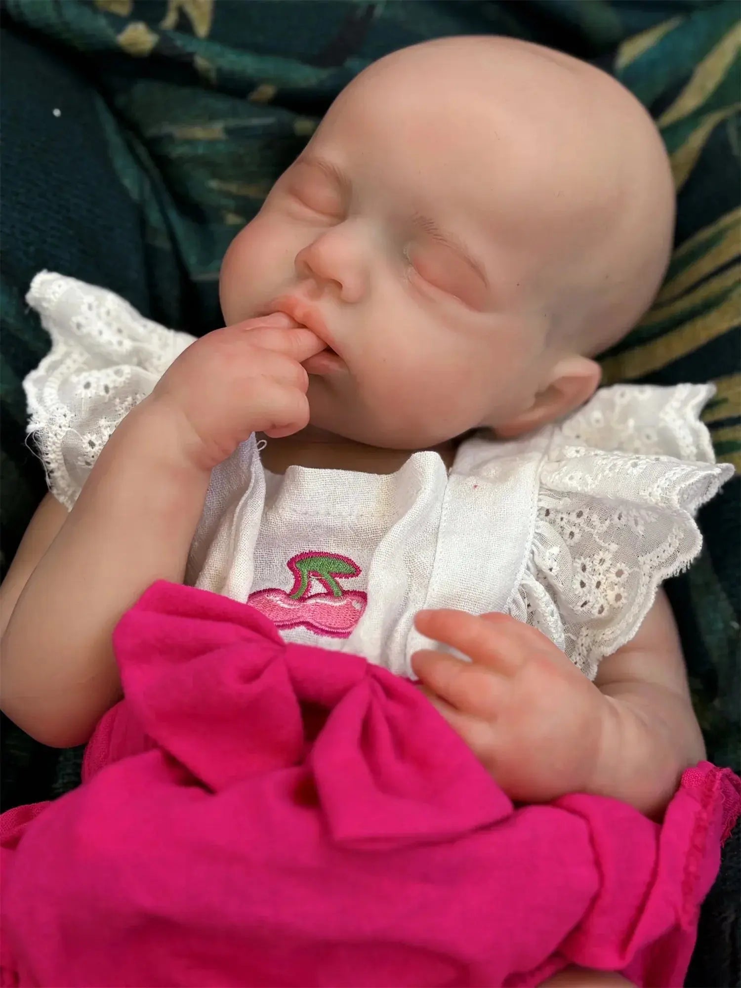 Image of Reborn Baby Dolls 45Cm Can Open Mouth &Washable Painted Loulou Solid