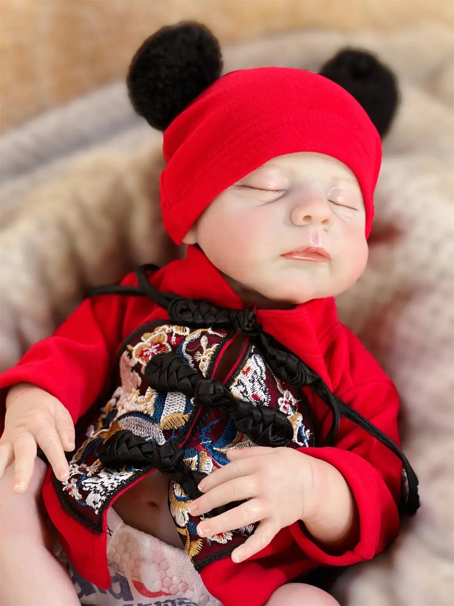 Image of Reborn Baby Dolls 47Cm Washable Eric Bebe Reborn Girl With Painted