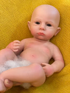 Image of Reborn Baby Dolls 33Cm Painted Cameron Solid Silicone Bebe Reborn