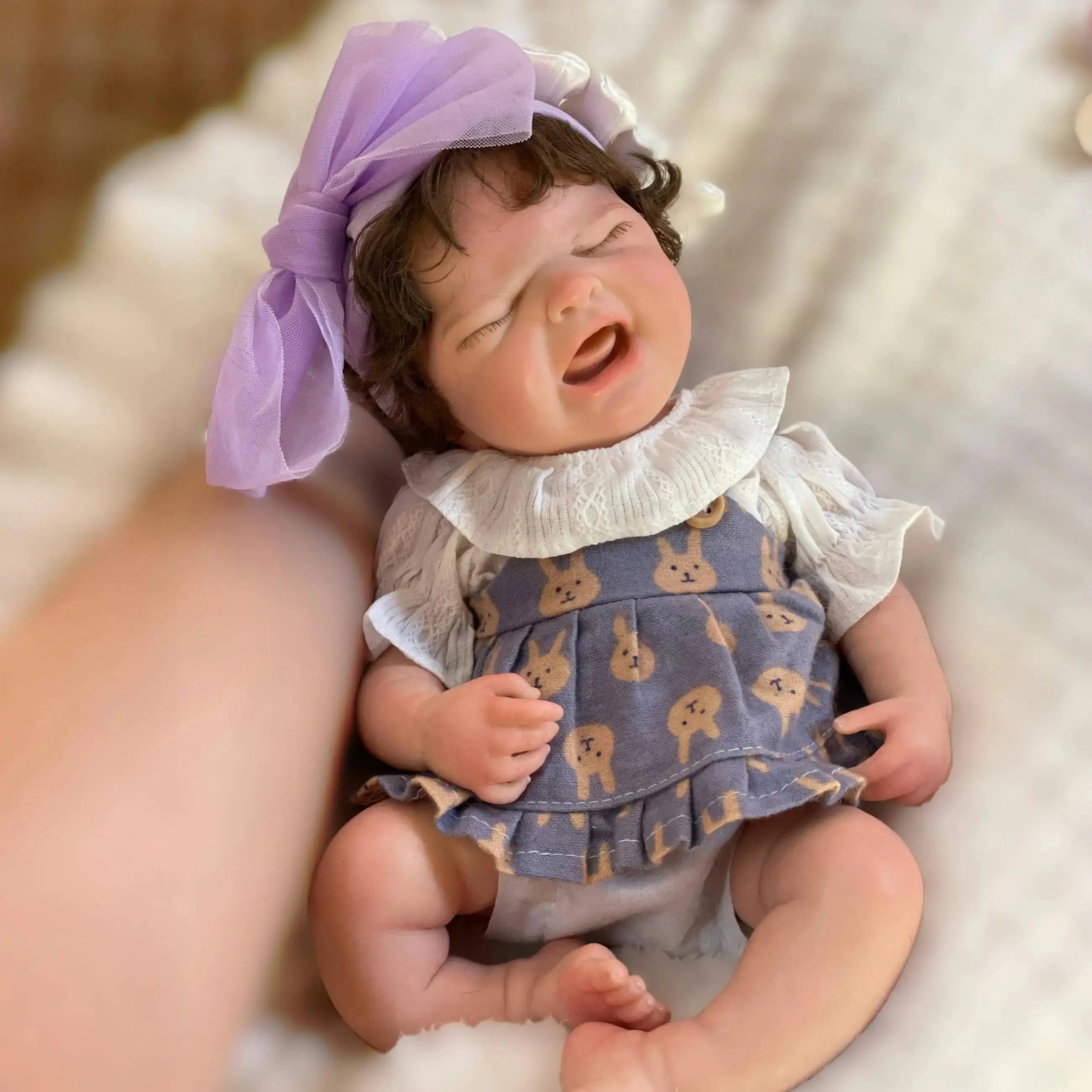 Image of Reborn Baby Dolls 33Cm Cry Baby Maria Reborn Dolls Silicone Girl