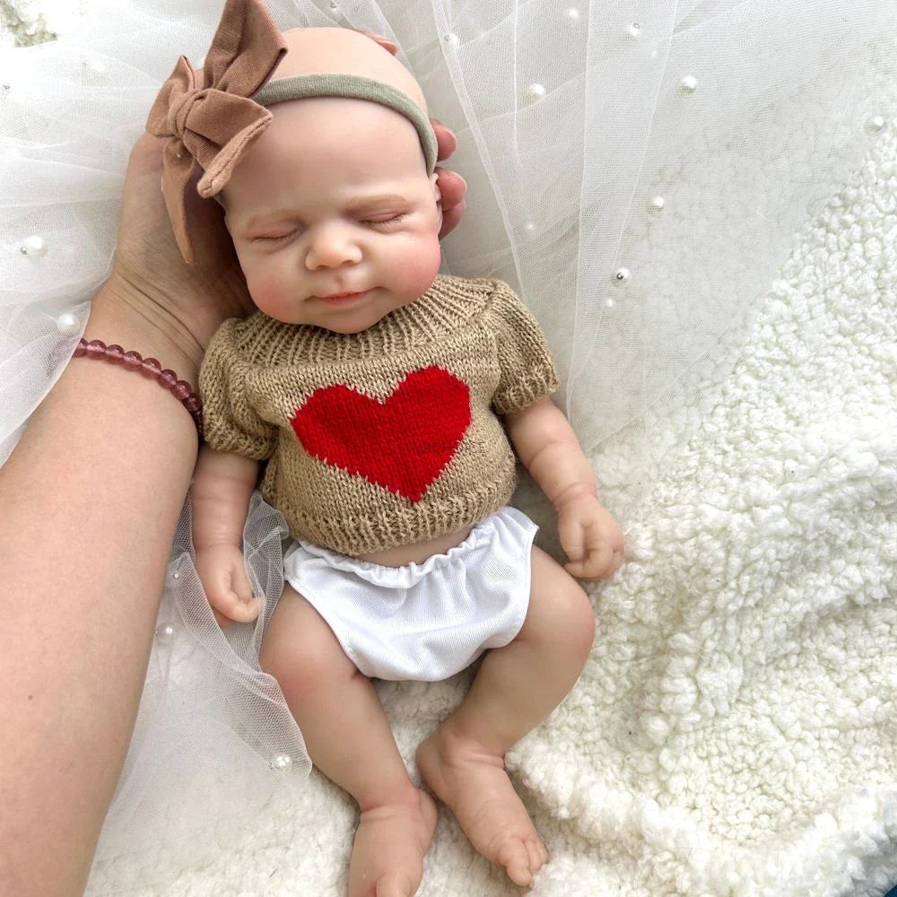 Image of Reborn Baby Dolls 12Inch Mini Realistic Baby Girl Pascale Washable