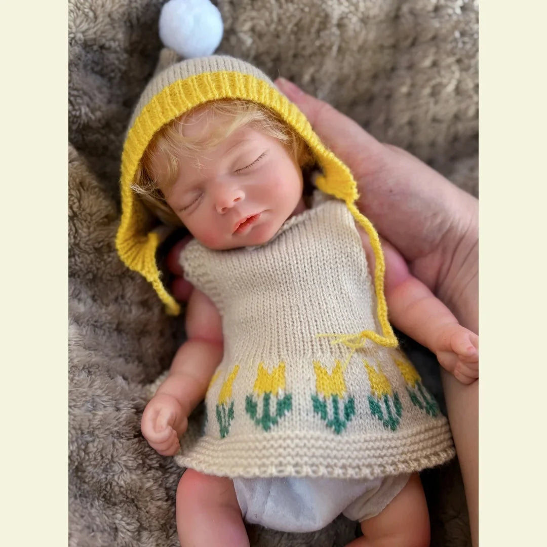 Image of Reborn Baby Dolls 10Inch Can Open Mouth Full Body Silicone Reborn