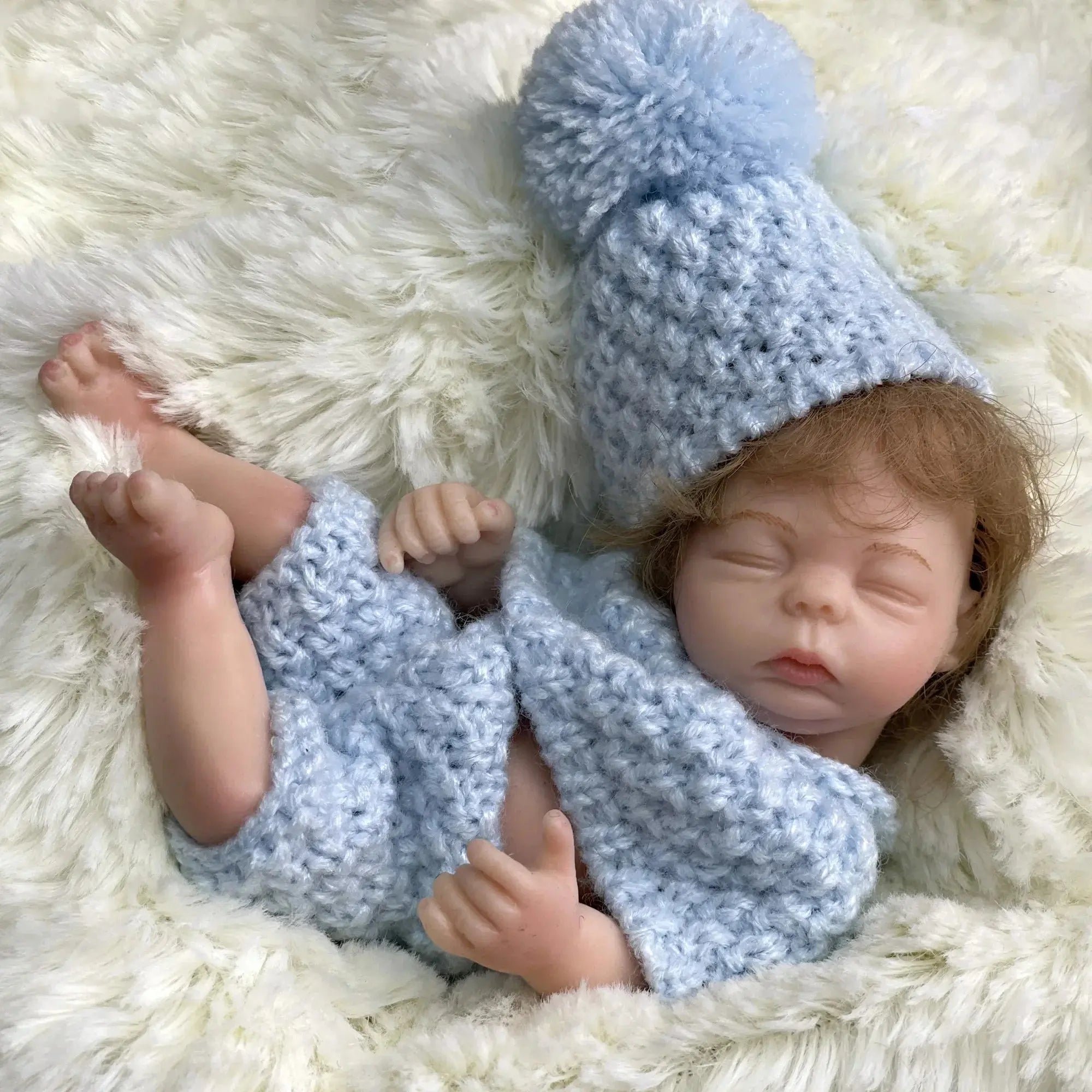 Image of Reborn Baby Dolls 6 Inch Mini Bebe Reborn Finished Full Body Solid