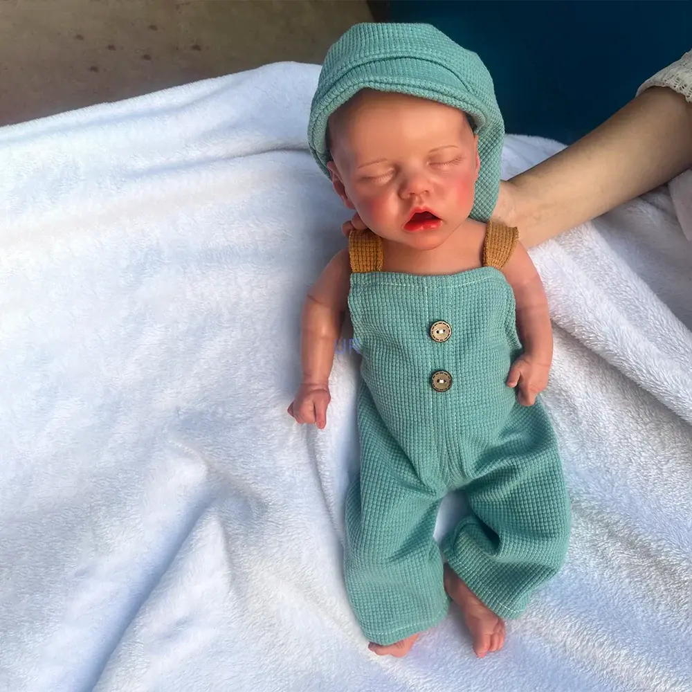 Image of Reborn Baby Dolls Sleeping Open Mouth Girl Artist Painted Collector