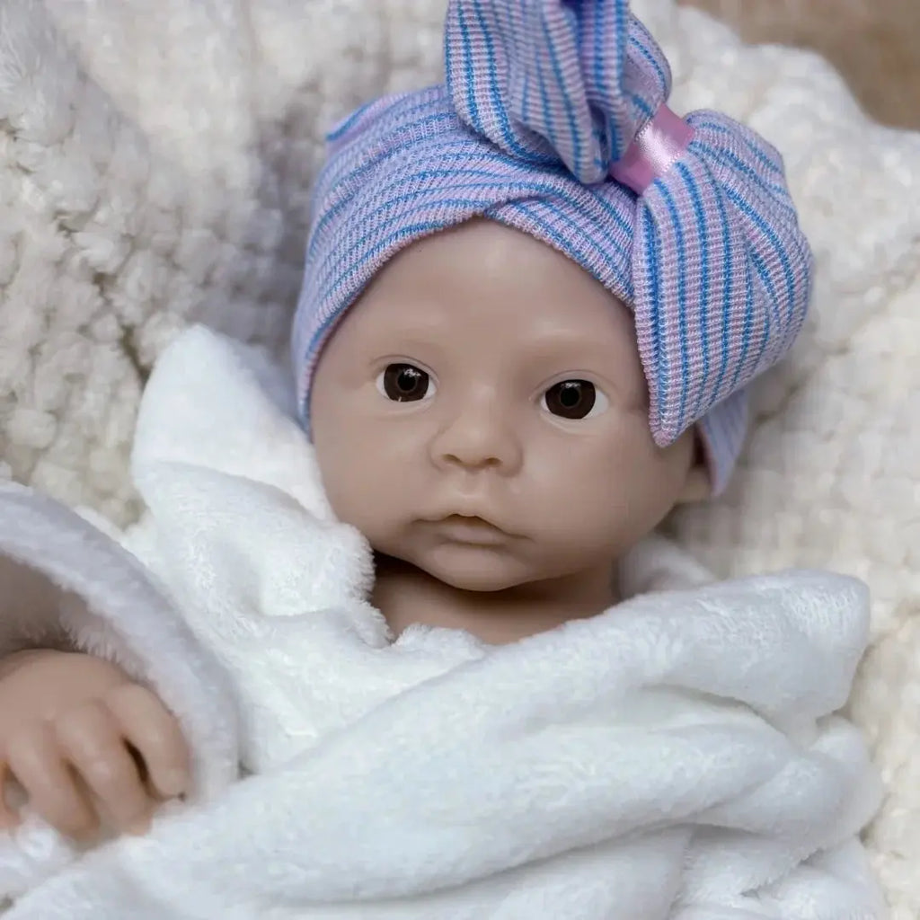 Image of Reborn Baby Dolls 45Cm Open Mouth Meadow Solid Silicone Bébé Reborn