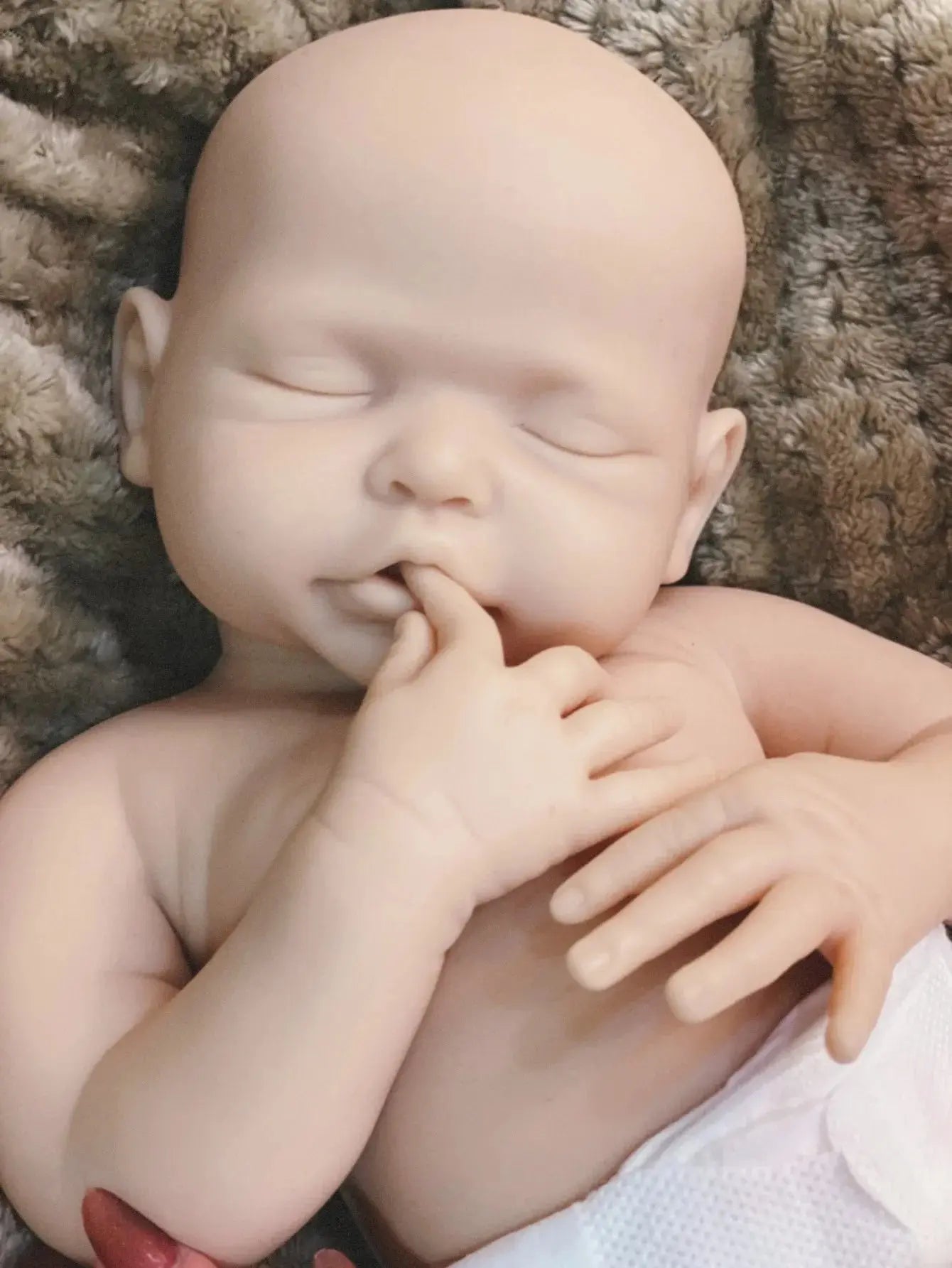 Image of Reborn Baby Dolls 16.7Inch 42.5Cm Lifelike Unpainted Solid Silicone