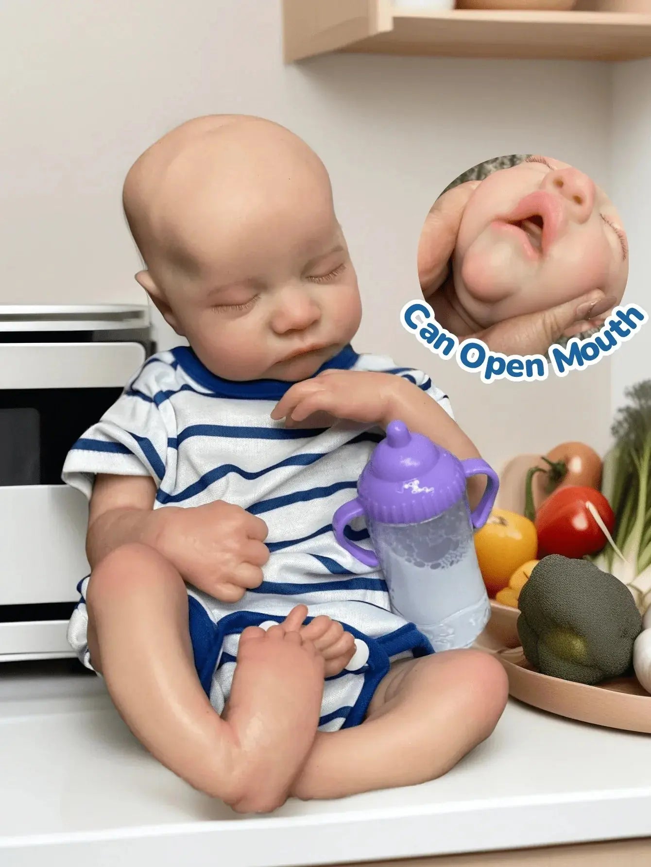 Image of Reborn Baby Dolls Saskia 16-Inch Cuddly Sleeping Reborn Baby Doll -