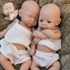 Image of Reborn Baby Dolls 2Styles/10Inch Washable Full Body Silicone Bebe