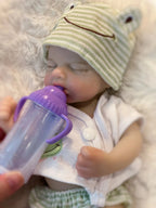 Image of Reborn Baby Dolls 13Inch Open Mouth Loulou Girl&Boy Painted Full Body
