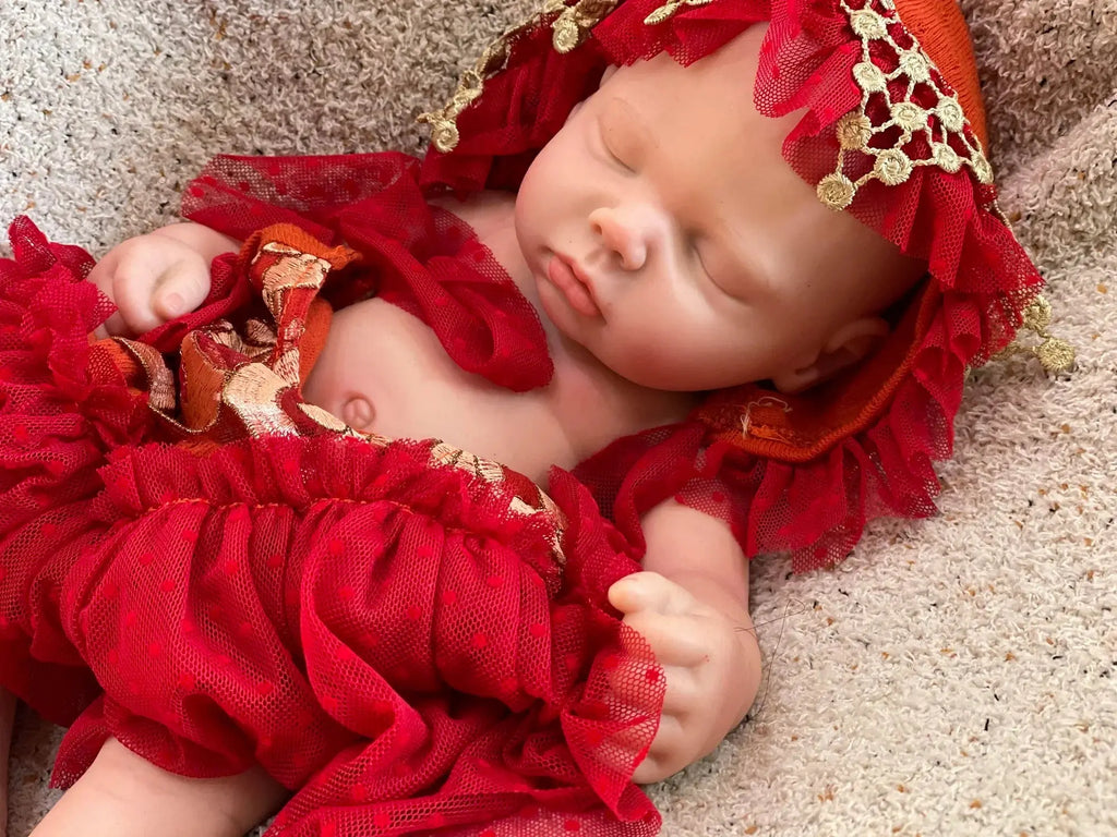 Image of Reborn Baby Dolls 3 Styles/45Cm Close Eyes Bebe Reborn Girl Soft