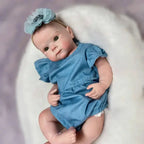 Image of Reborn Baby Dolls 18Inch Can Open Mouth Solid Silicone Bebe Reborn
