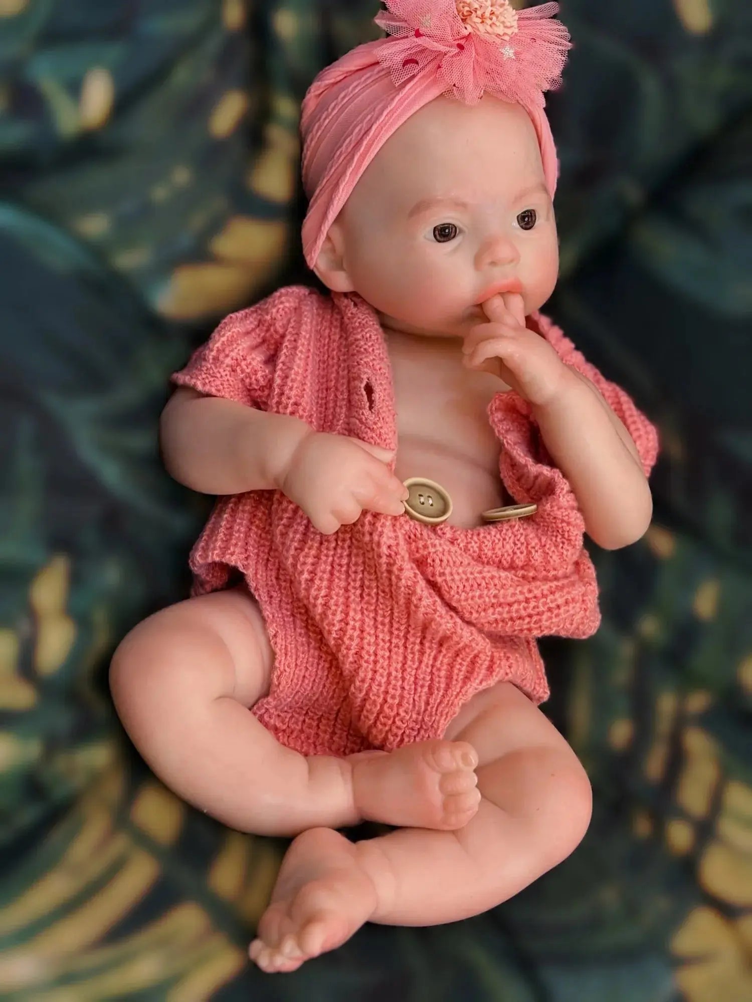Image of Reborn Baby Dolls 18Inch Open Mouth Meadow Bebe Girl Reborn Baby Doll