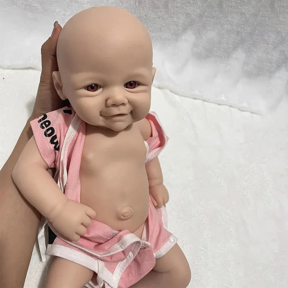 Image of Reborn Baby Dolls 17Inch 43Cm Unpainted Full Body Silicone Reborn