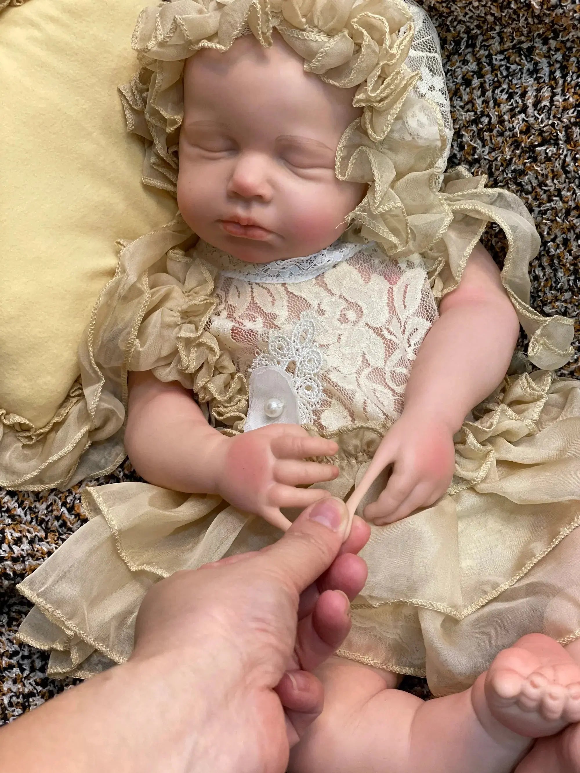 Image of Reborn Baby Dolls 45Cm Boy/Girl Loulou All Silicone Reborn Doll