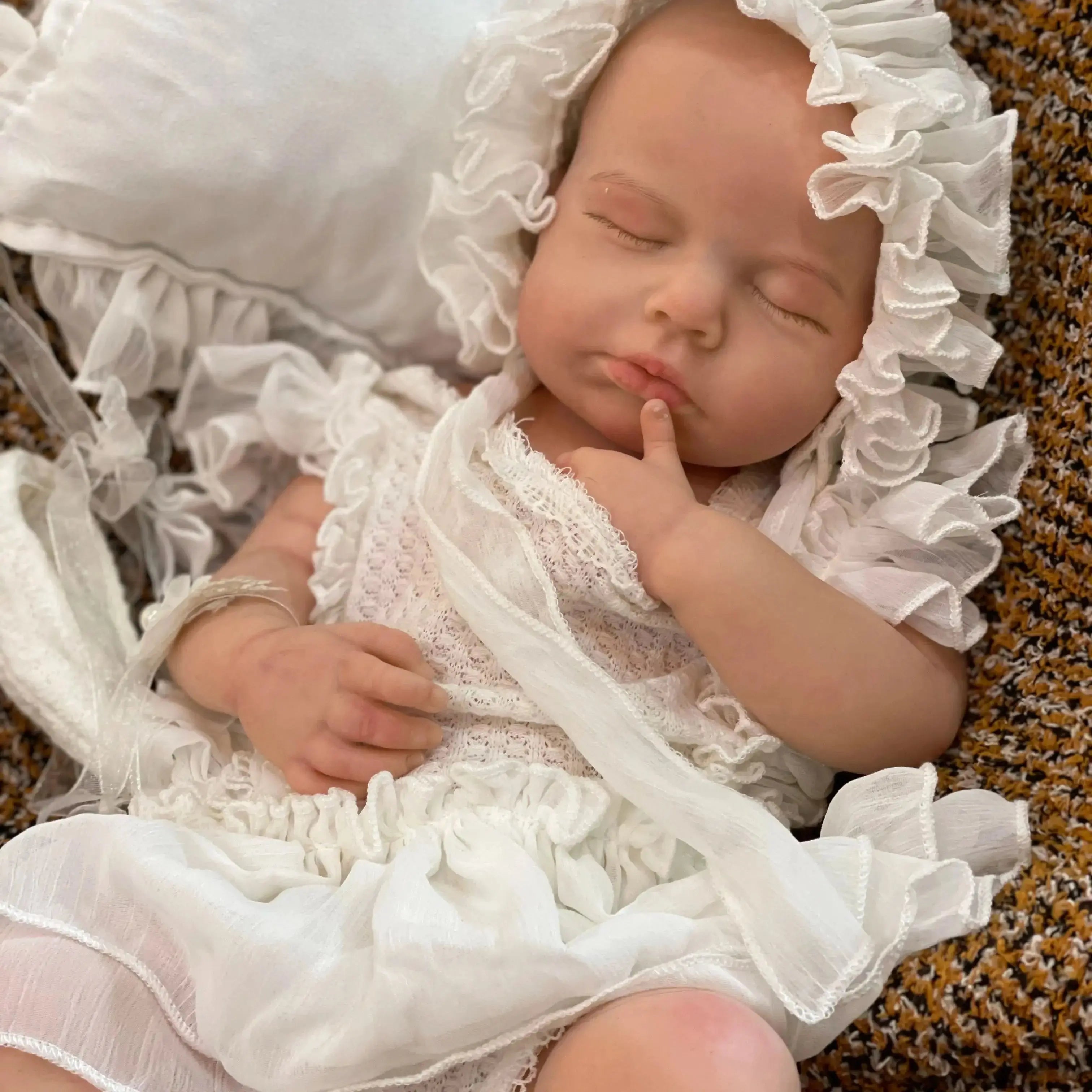 Image of Reborn Baby Dolls 45Cm Boy/Girl Loulou All Silicone Reborn Doll