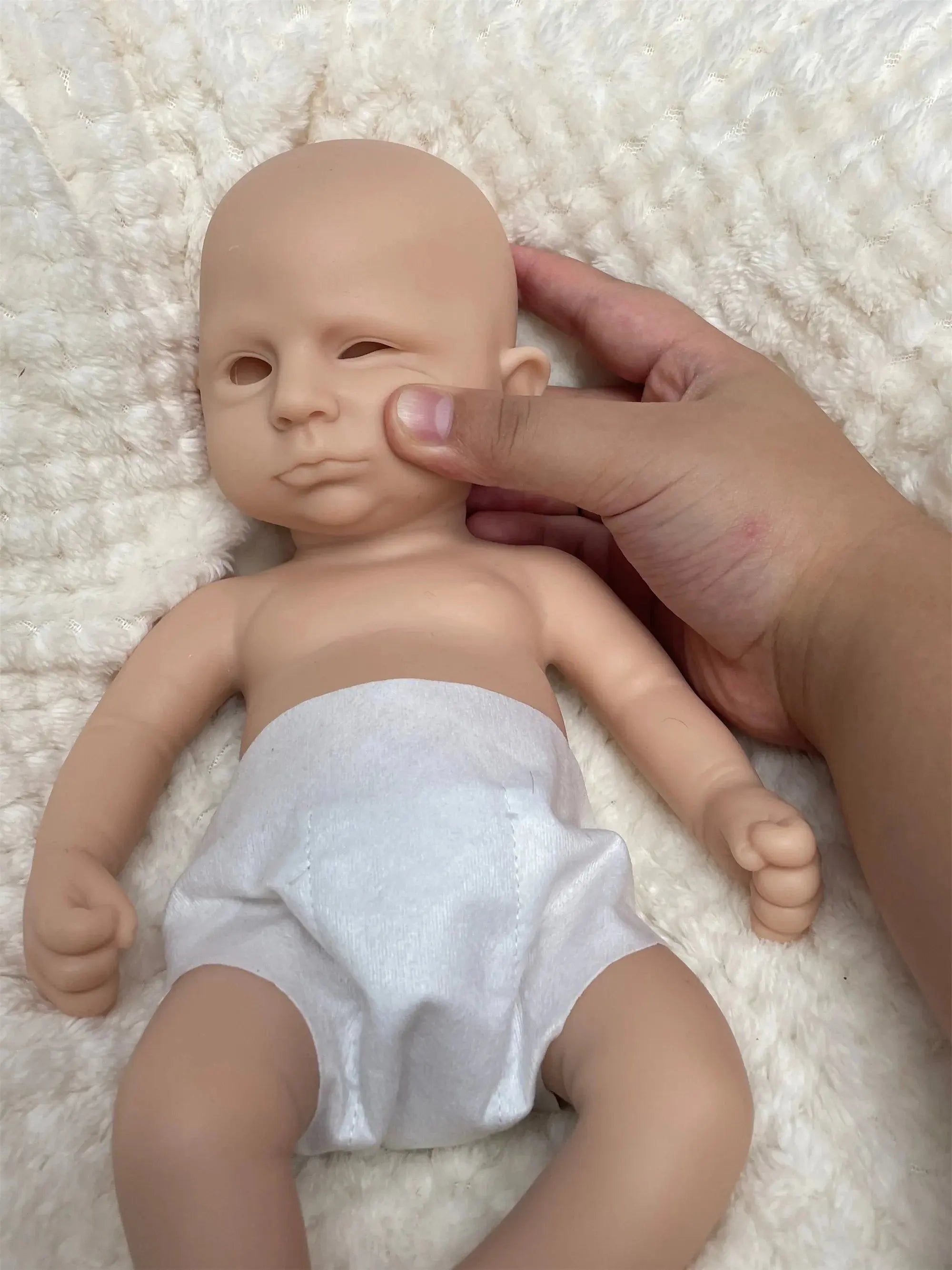 Image of Reborn Baby Dolls 33Cm Painted/Unpainted Silicone Boy Bebe Reborn