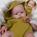 Image of Reborn Baby Dolls 17Inch Washable Open Eyes Soft Silicone Reborn Girl