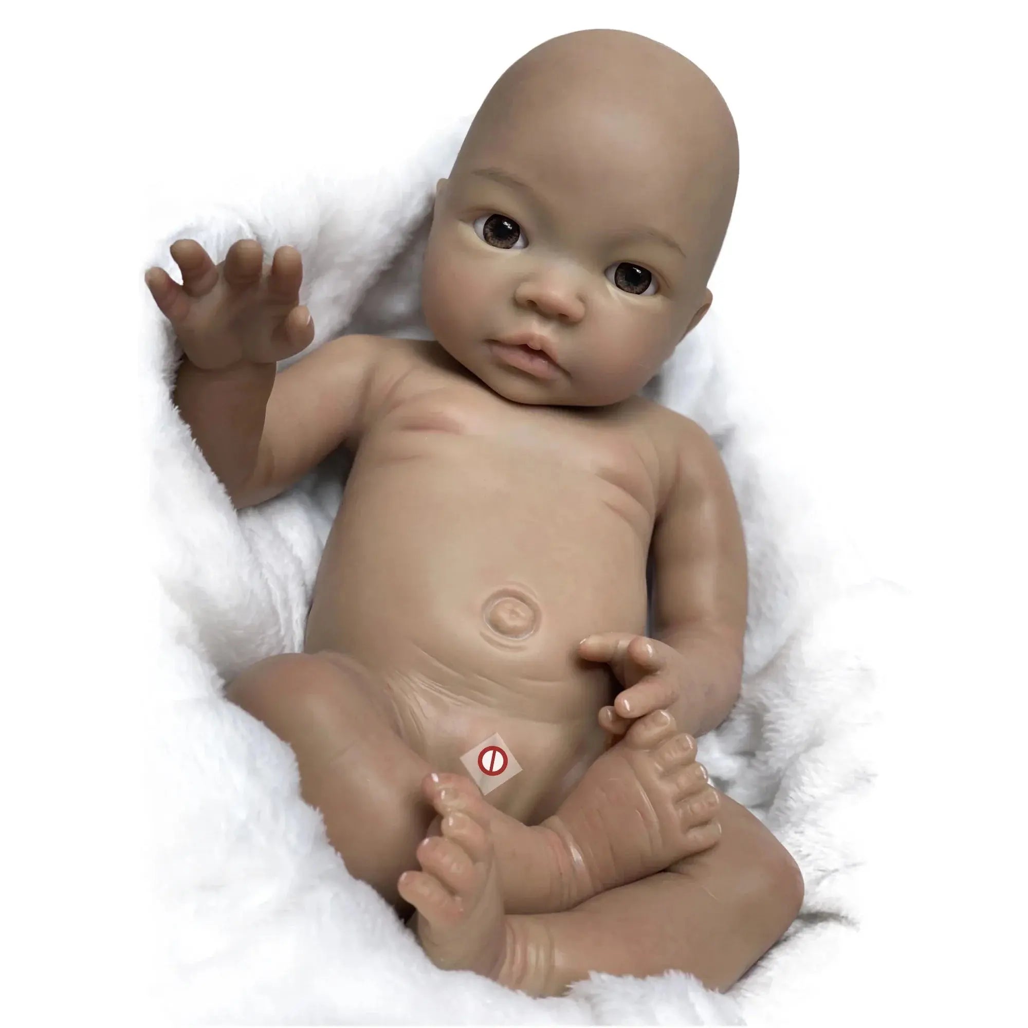 Image of Reborn Baby Dolls 18 Inch Full Solid Bebe Reborn Silicone Painted 