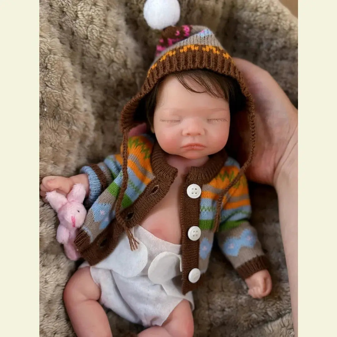 Image of Reborn Baby Dolls 10Inch Waterproof Full Body Solid Silicone Bébé