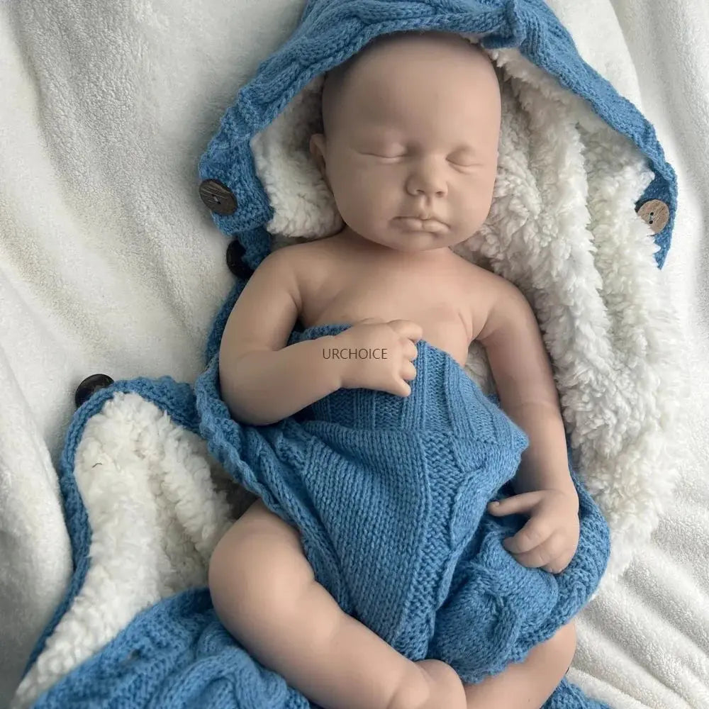 Image of Reborn Baby Dolls Unpainted Flexible Silicone Reborn Doll Blank 50Cm