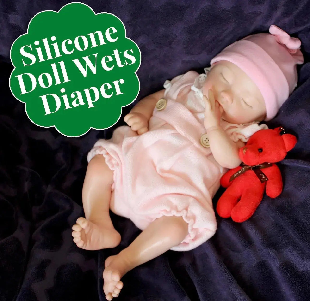 Image of Reborn Baby Dolls Can Drink And Wet 33Cm Washable Solid Silicone Bebe