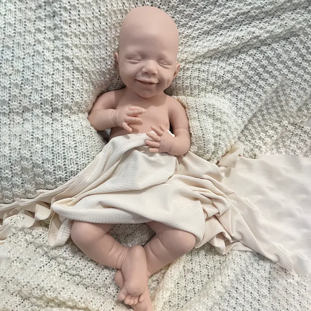 Image of Reborn Baby Dolls Diy Lifelike 17Inch Flexible Silicone Reborn Doll