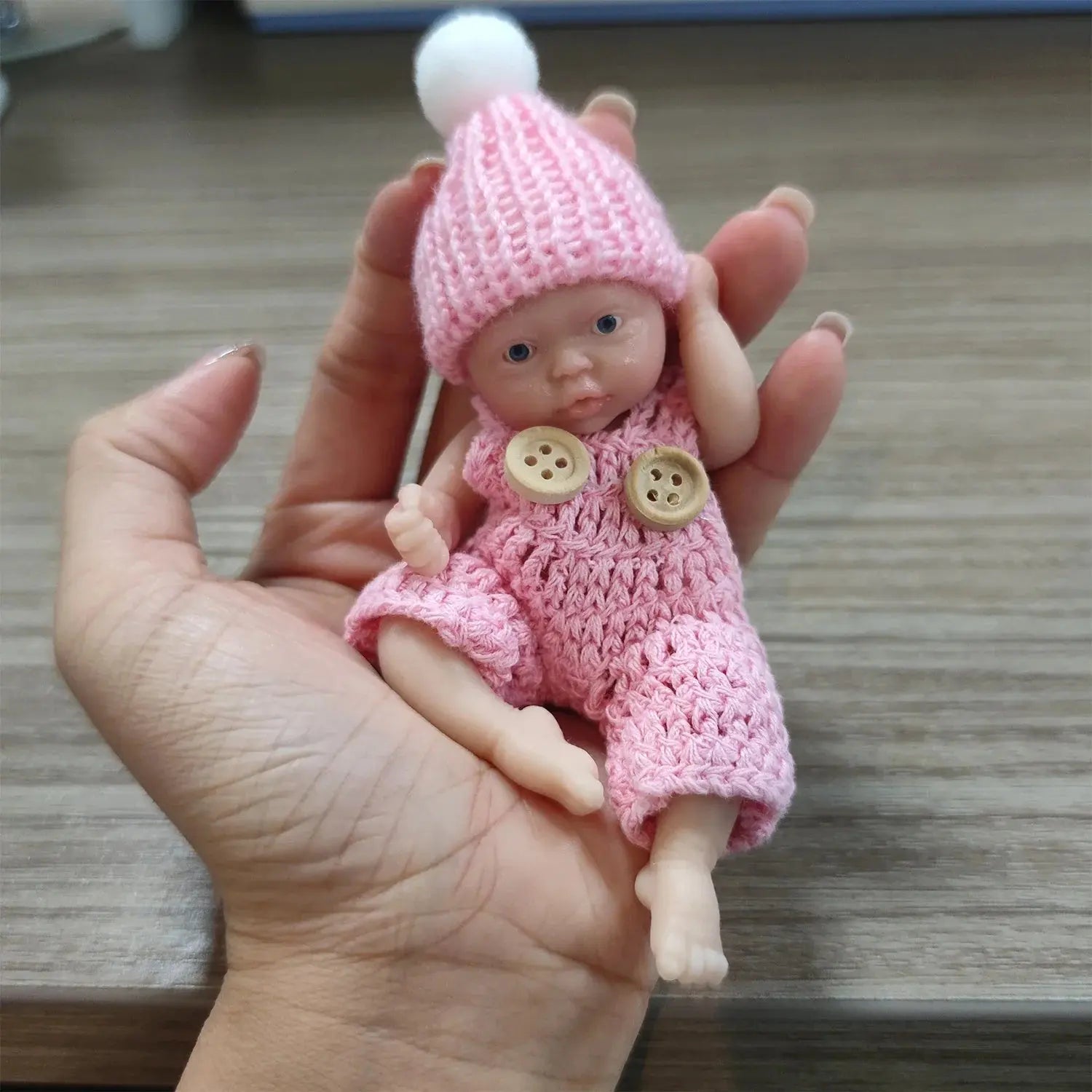 Image of Reborn Baby Dolls Mini Reborn Baby Dolls Sleeping Silicone Full Body