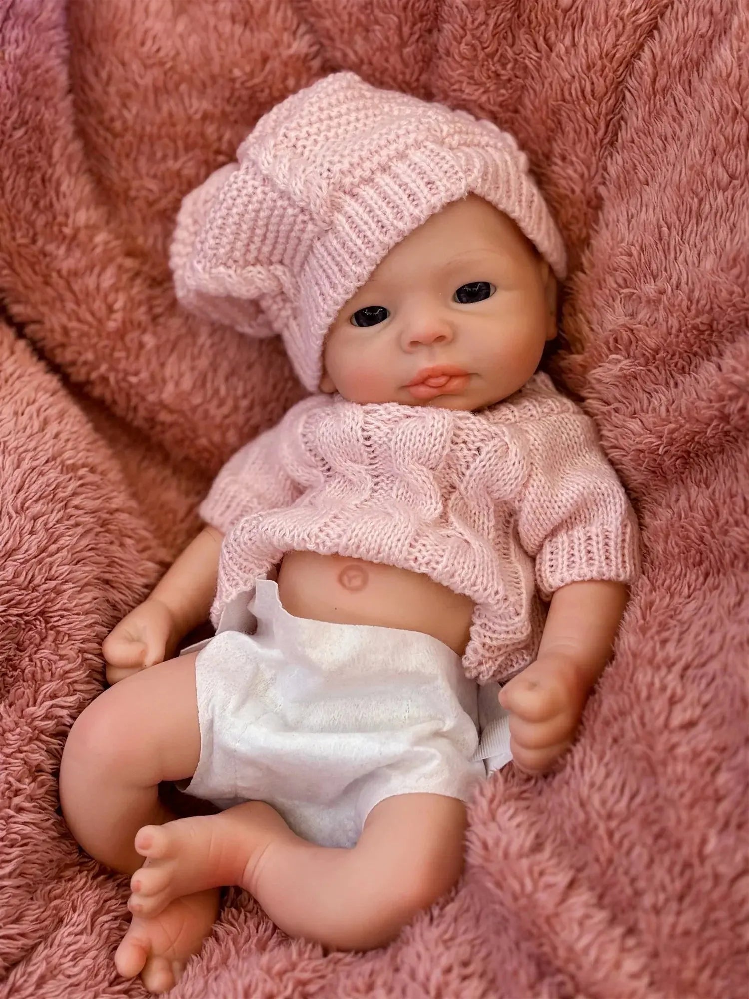 Image of Reborn Baby Dolls 13Inch Can Washable Open Eyes Whold Body Solid